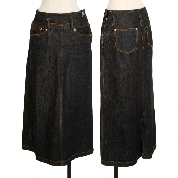 ファイナルホームFINAL HOME デニムスカート 黒XS K-111906_001