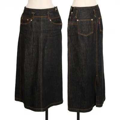 ファイナルホームFINAL HOME デニムスカート 黒