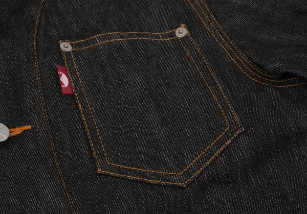 ファイナルホームFINAL HOME パッチポケットデニムジャケットセットアップ 黒M・XS K-111907_006