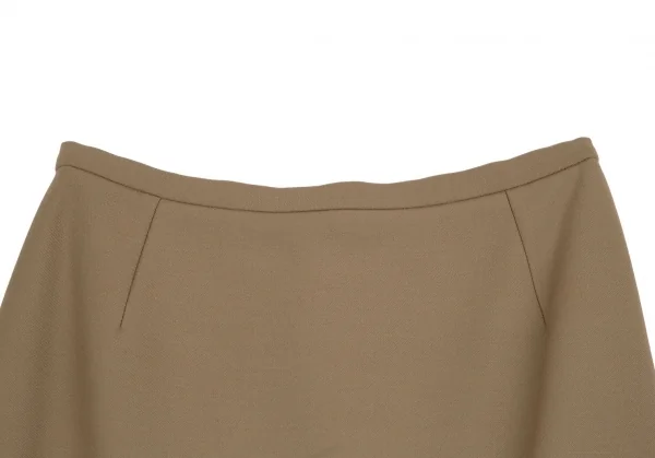 ドルチェ&ガッバーナDOLCE&GABBANA 裏レオパードウールスカート ベージュ40 K-111909_003