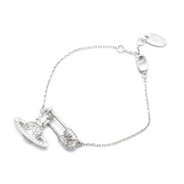 ヴィヴィアンウエストウッドVivienne Westwood Clotilde Small Bracelet セーフティピンオーブブレスレット シルバー K-111921_001