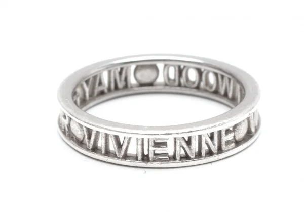 ヴィヴィアンウエストウッドVivienne Westwood Westminster ロゴ透かしリング シルバーM K-111923_002