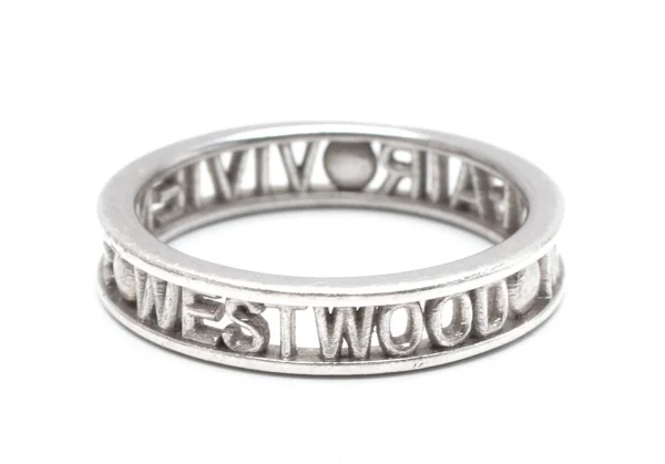 ヴィヴィアンウエストウッドVivienne Westwood Westminster ロゴ透かしリング シルバーM K-111923_003