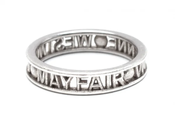 ヴィヴィアンウエストウッドVivienne Westwood Westminster ロゴ透かしリング シルバーM K-111923_004
