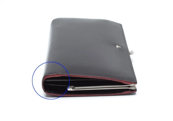 ヴィヴィアンウエストウッドVivienne Westwood SIMPLE TINY ORB がま口長財布 黒 K-111925_003