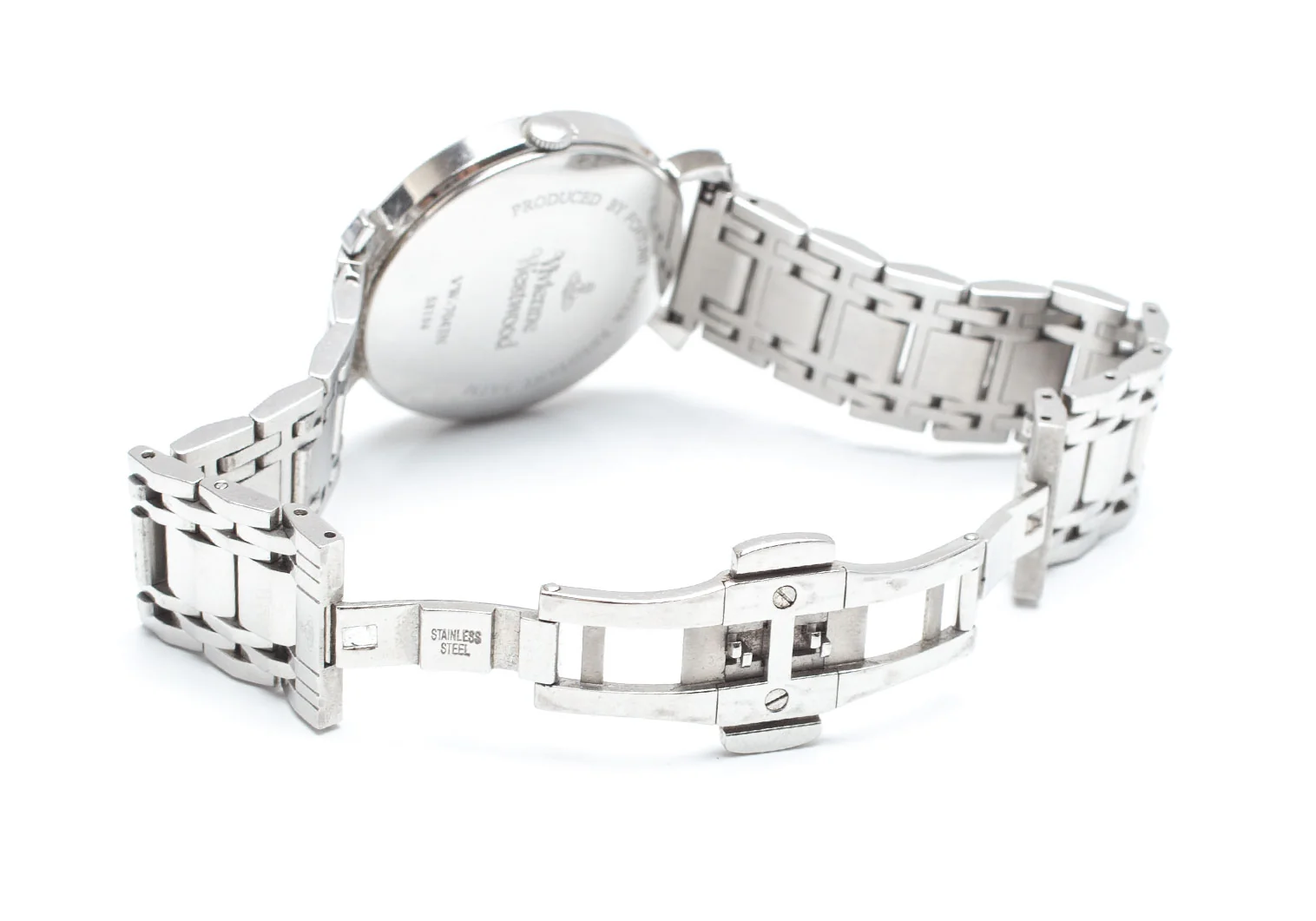 【稼働/良品】Vivienne Westwood クオーツべっ甲 オーブシルバー ヴィヴィアン・ウエストウッド 腕時計 レディース オーブ