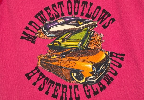 ヒステリックHysteric ホットロッドプリントタンクトップ ピンクF K-111930_006