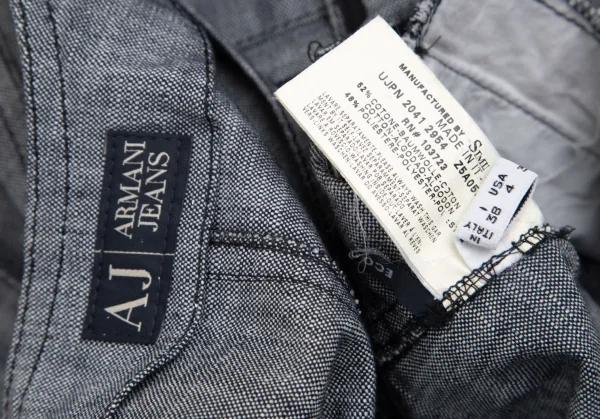 アルマーニジーンズARMANI JEANS スカートドッキングベストワンピース 紺38 K-111933_016