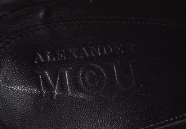 マックキュー アレキサンダーマックイーンMcQ Alexander McQUEEN ユニオンジャックデザインスウェードピンヒールアンクルブーツ 黒36(23位) K-111942_019
