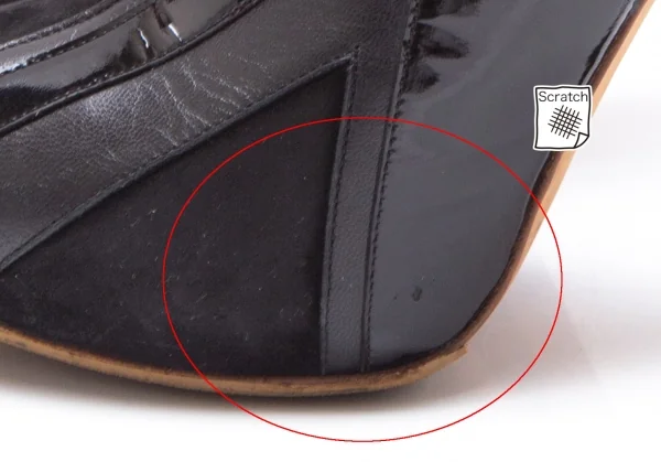 マックキュー アレキサンダーマックイーンMcQ Alexander McQUEEN ユニオンジャックデザインスウェードピンヒールアンクルブーツ 黒36(23位) K-111942_005