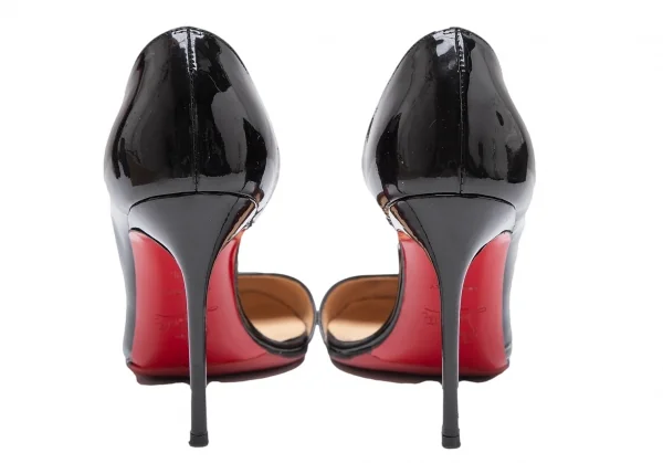 クリスチャンルブタンChristian Louboutin パテントレザーピンヒールパンプス 黒35.5(22.5) K-111944_011