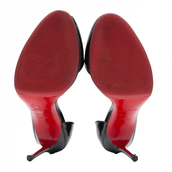 クリスチャンルブタンChristian Louboutin パテントレザーピンヒールパンプス 黒35.5(22.5) K-111944_013