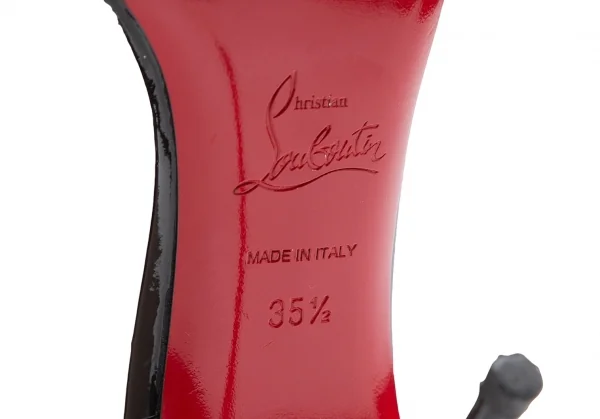 クリスチャンルブタンChristian Louboutin パテントレザーピンヒールパンプス 黒35.5(22.5) K-111944_014