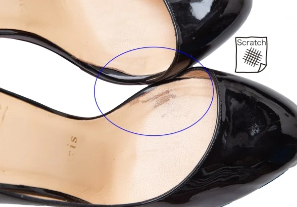 クリスチャンルブタンChristian Louboutin パテントレザーピンヒールパンプス 黒35.5(22.5) K-111944_016