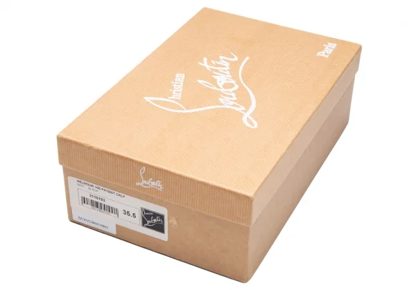 クリスチャンルブタンChristian Louboutin パテントレザーピンヒールパンプス 黒35.5(22.5) K-111944_017
