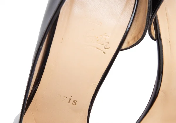 クリスチャンルブタンChristian Louboutin パテントレザーピンヒールパンプス 黒35.5(22.5) K-111944_018