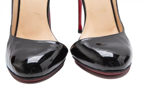 クリスチャンルブタンChristian Louboutin パテントレザーピンヒールパンプス 黒35.5(22.5) K-111944_006
