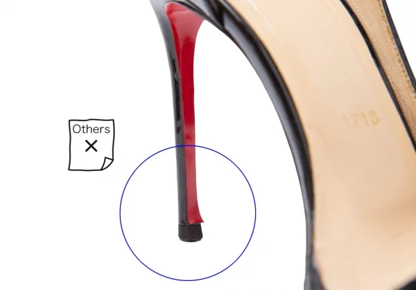 クリスチャンルブタンChristian Louboutin パテントレザーピンヒールパンプス 黒35.5(22.5) K-111944_008