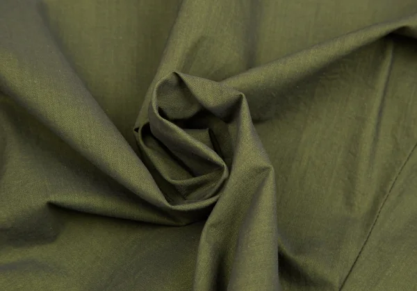 ジャンポールゴルチエ クラシックJean Paul GAULTIER CLASSIQUE ジップアップスタンドカラーストレッチ半袖シャツ 緑40 K-111946_011