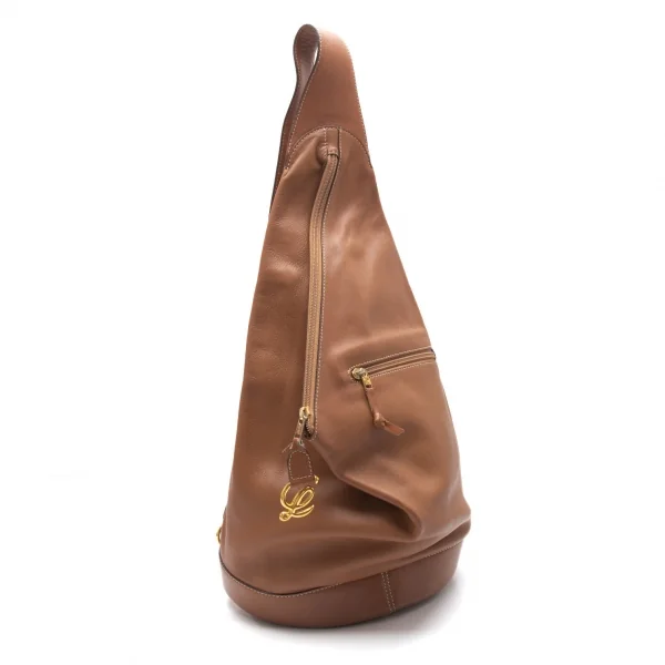 ロエベLOEWE レザーワンショルダーバッグ ブラウン K-111948_001