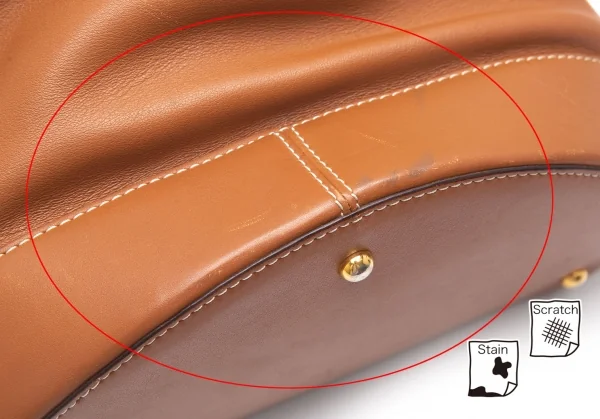 ロエベLOEWE レザーワンショルダーバッグ ブラウン K-111948_012