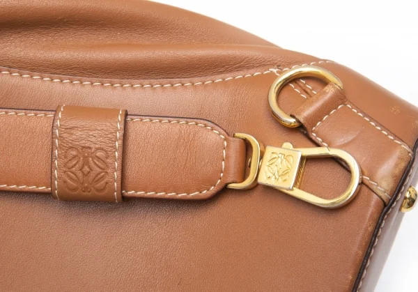 ロエベLOEWE レザーワンショルダーバッグ ブラウン K-111948_014