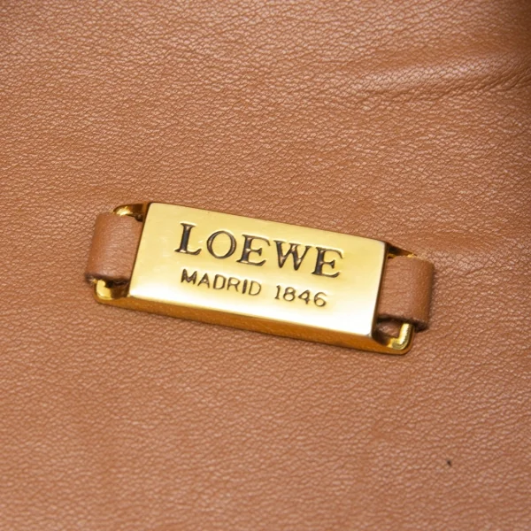 ロエベLOEWE レザーワンショルダーバッグ ブラウン K-111948_017