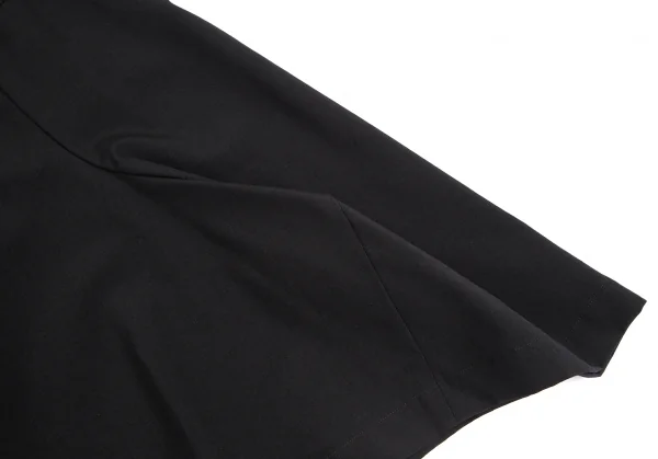 コムコム コムデギャルソンCOMME des GARCONS ウールトロタックワイドクロップドパンツ 黒XS K-111951_010