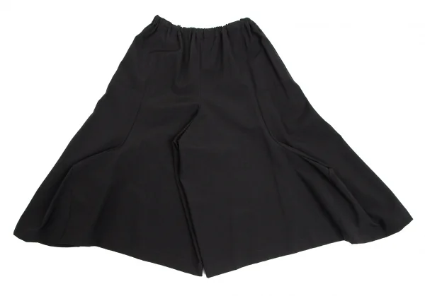コムコム コムデギャルソンCOMME des GARCONS ウールトロタックワイドクロップドパンツ 黒XS K-111951_012