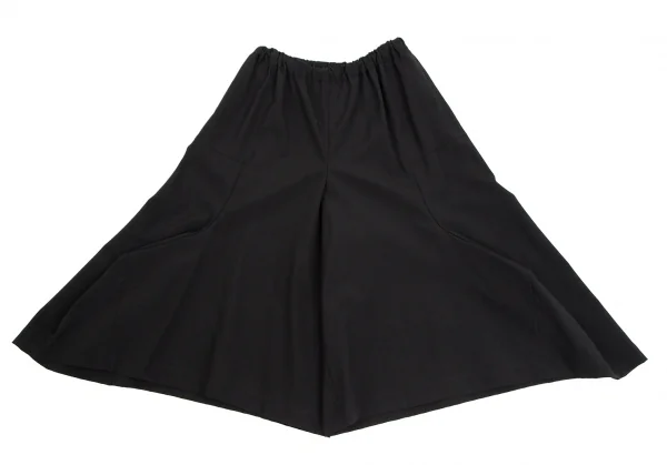 コムコム コムデギャルソンCOMME des GARCONS ウールトロタックワイドクロップドパンツ 黒XS K-111951_002