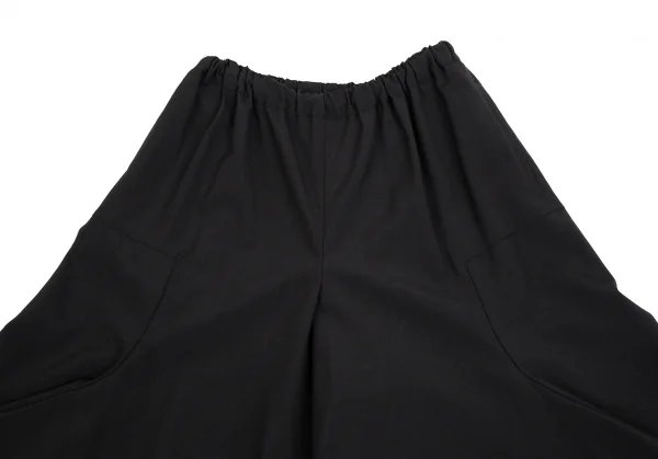 コムコム コムデギャルソンCOMME des GARCONS ウールトロタックワイドクロップドパンツ 黒XS K-111951_003