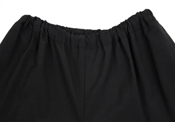 コムコム コムデギャルソンCOMME des GARCONS ウールトロタックワイドクロップドパンツ 黒XS K-111951_004