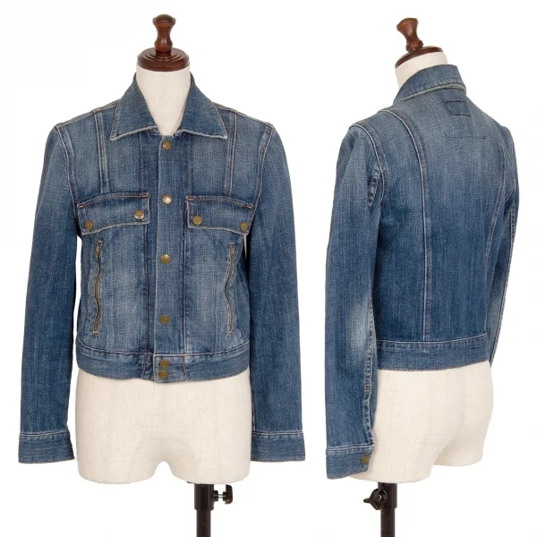 マルニMARNI ジップポケットデニムジャケット インディゴ0 K-111960_001