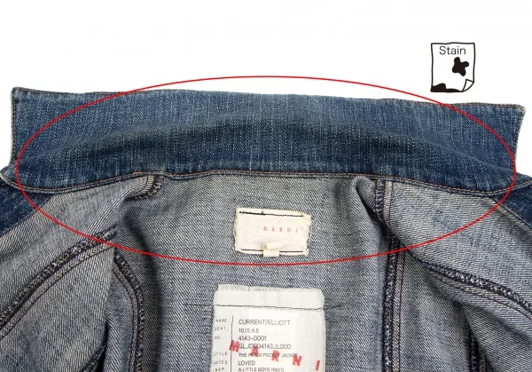 マルニMARNI ジップポケットデニムジャケット インディゴ0 K-111960_013