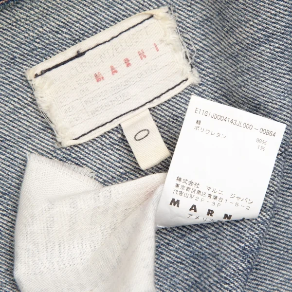 マルニMARNI ジップポケットデニムジャケット インディゴ0 K-111960_018