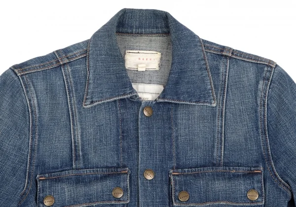 マルニMARNI ジップポケットデニムジャケット インディゴ0 K-111960_003