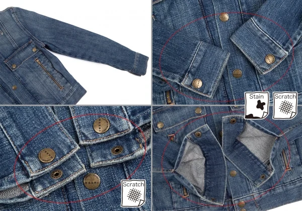 マルニMARNI ジップポケットデニムジャケット インディゴ0 K-111960_009