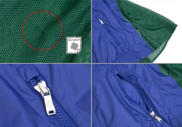 ナイキラボ×サカイNIKELab×sacai バックプリーツメッシュ切替ウインドブレーカー 青緑XXS K-111961_010