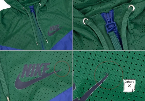 ナイキラボ×サカイNIKELab×sacai バックプリーツメッシュ切替ウインドブレーカー 青緑XXS K-111961_005