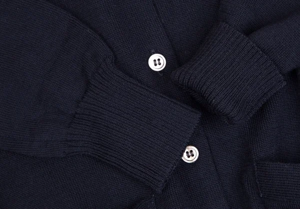 サカイsacai レースレイヤード切替ニットカーディガン 紺青1 K-111962_006