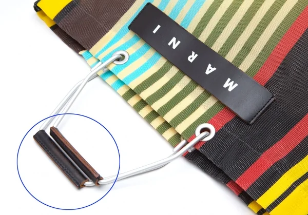 マルニMARNI ストライプメッシュトートバッグ マルチ K-111968_008