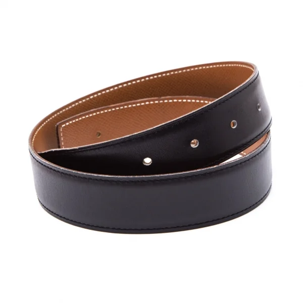 エルメスHERMES コンスタンス レザーベルト 黒 K-111973_001