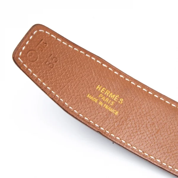 エルメスHERMES コンスタンス レザーベルト 黒 K-111973_008