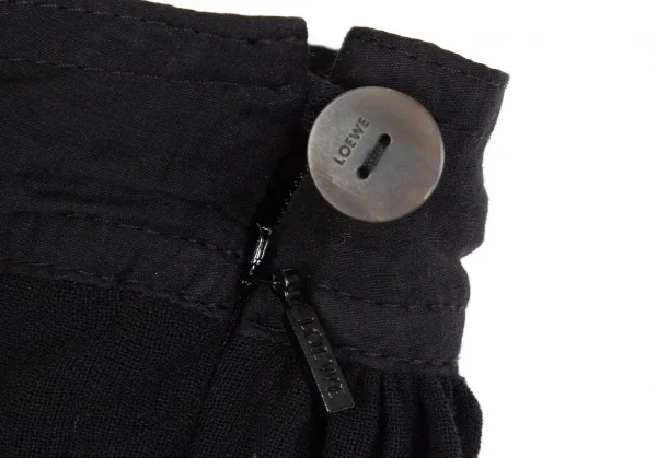 ロエベ パウラズイビザLOEWE Paula's Ibiza コットンギャザーバルーンパンツ 黒42 K-111978_004