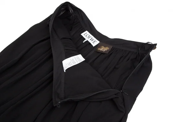 ロエベ パウラズイビザLOEWE Paula's Ibiza コットンギャザーバルーンパンツ 黒42 K-111978_005