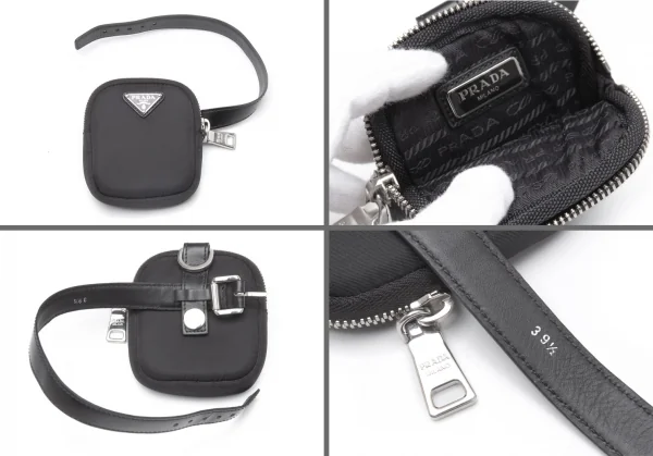 プラダPRADA ブラッシュドレザーナイロン モノリスブーツ 黒39 1/2(25.5位) K-111988_015