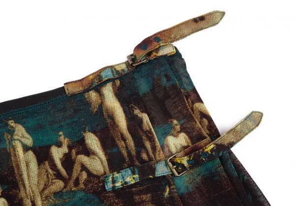 ジャンポールゴルチエ ファムJean Paul GAULTIER FEMME グラフィックプリントパワーネットラップスカート マルチ40 K-111990_003
