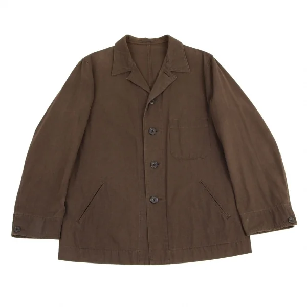 ワイズフォーメンY's for men バイオ加工コットンジャケット 茶2 K-111992_001