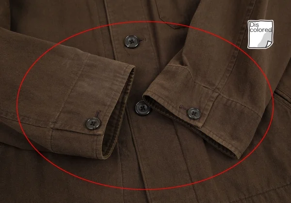 ワイズフォーメンY's for men バイオ加工コットンジャケット 茶2 K-111992_010