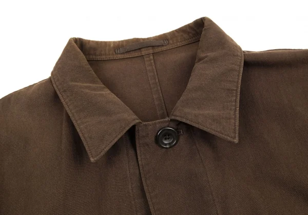 ワイズフォーメンY's for men バイオ加工コットンジャケット 茶2 K-111992_006
